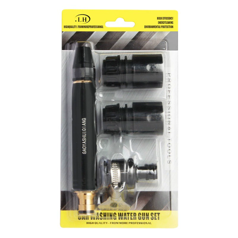 Прямые поставки с фабрики Черный Кинг-Конг Бытовая Автомойка Прямой пистолет-распылитель Садовый полив Медный сплав Соска Пузырь Костюм