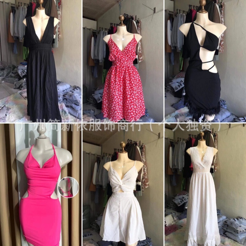 Shein Fast Fashion Brand Women's Clothing Sexy Hot Girl Multi-Style Dresses Cross-Border Clothing Supply Wholesale Shein Fast Fashion Brand Women's Clothing Sexy Hot Girl Multi-Style Dresses Cross-Border Clothing Supply Wholesale
