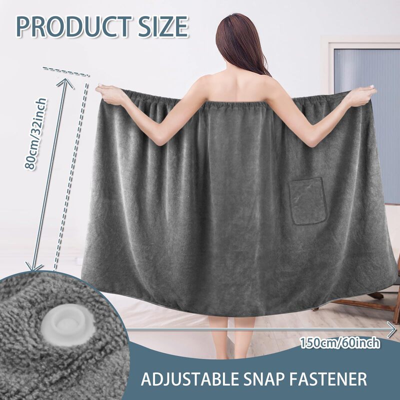 Women's Tube Top Bath Skirt Absorbent Coral Velvet Edge Wrap Bath Towel Female Adult Home Beauty Salon Spa Bath Skirt