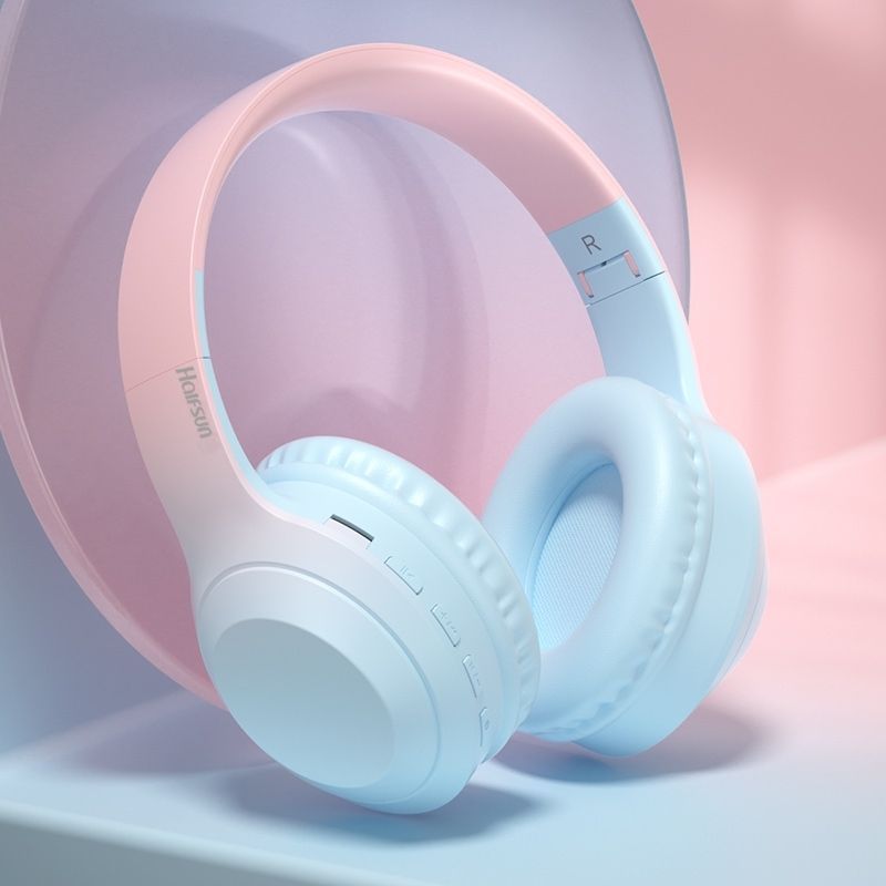 2025 ホットスタイル W5 スーパーウォームグラデーショントーンヘッドマウントワイヤレス Bluetooth ヘッドセットユニバーサルノイズリダクションゲーム Xiaomi に適しています|undefined