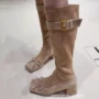 新款秋冬高筒复古长靴