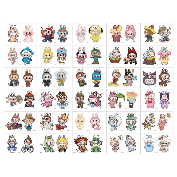 Children's cartoon cute fashionable tattoo stickers