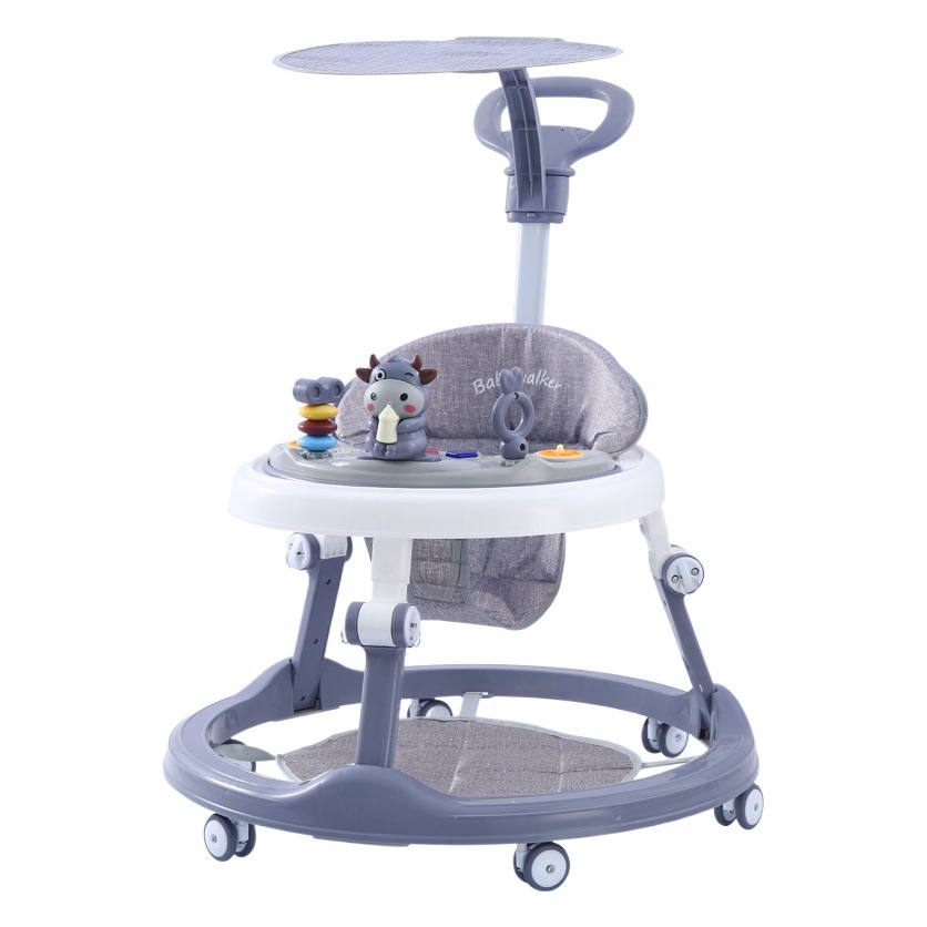 Andador para bebés que previene las piernas en forma de O y las caídas, apto para bebés de 6 a 18 meses, permite sentarse y ser empujado para ayudar a caminar y aprender a conducir.