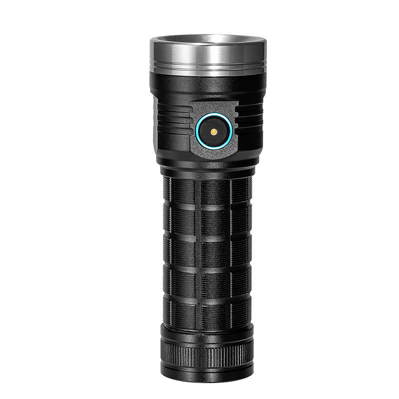 Transfronterizo nueva linterna de luz fuerte multifuncional ocho ojos brillante pequeña pistola de acero al aire libre impermeable larga resistencia lámpara de iluminación