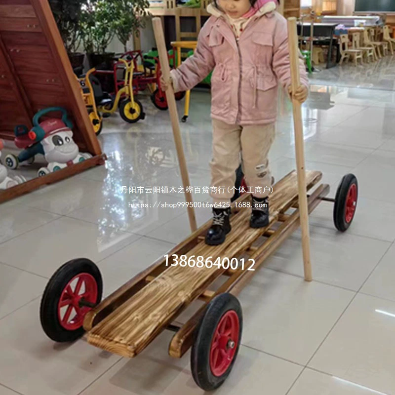 Детский сад на открытом воздухе Anji, игровой автомобиль, спортивная комбинация, деревянная игрушка, большая рамка для восхождения, детская сенсорная система