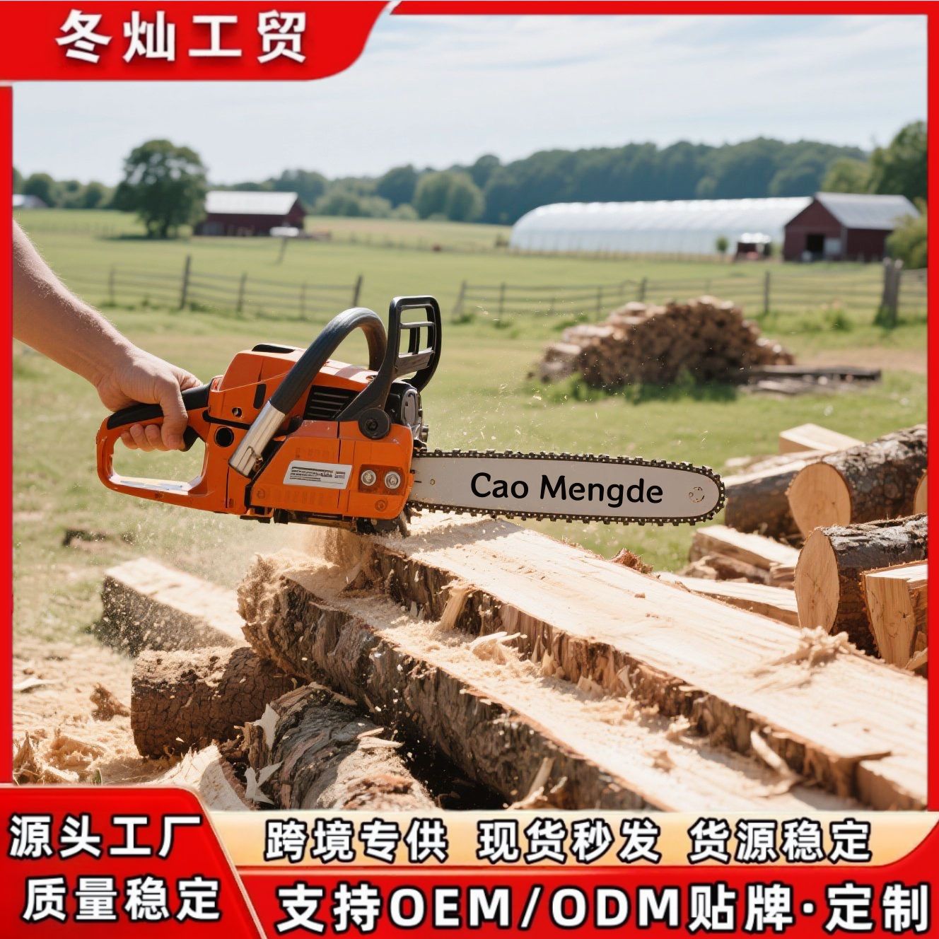 跨境汽油动力园林伐木油锯25-100cc源头厂家直销电锯支持混批
