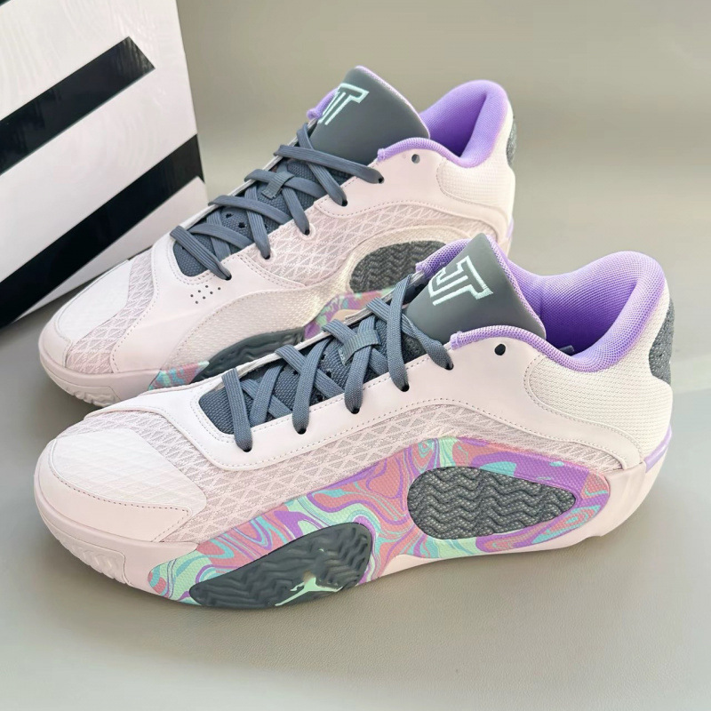 Pure Original Tatum 2 Tatum Two Shock-Absorbing Wear-Resistant Air Cushion Generation Practical Basketball Shoes Men's Campus Training Sports Shoes