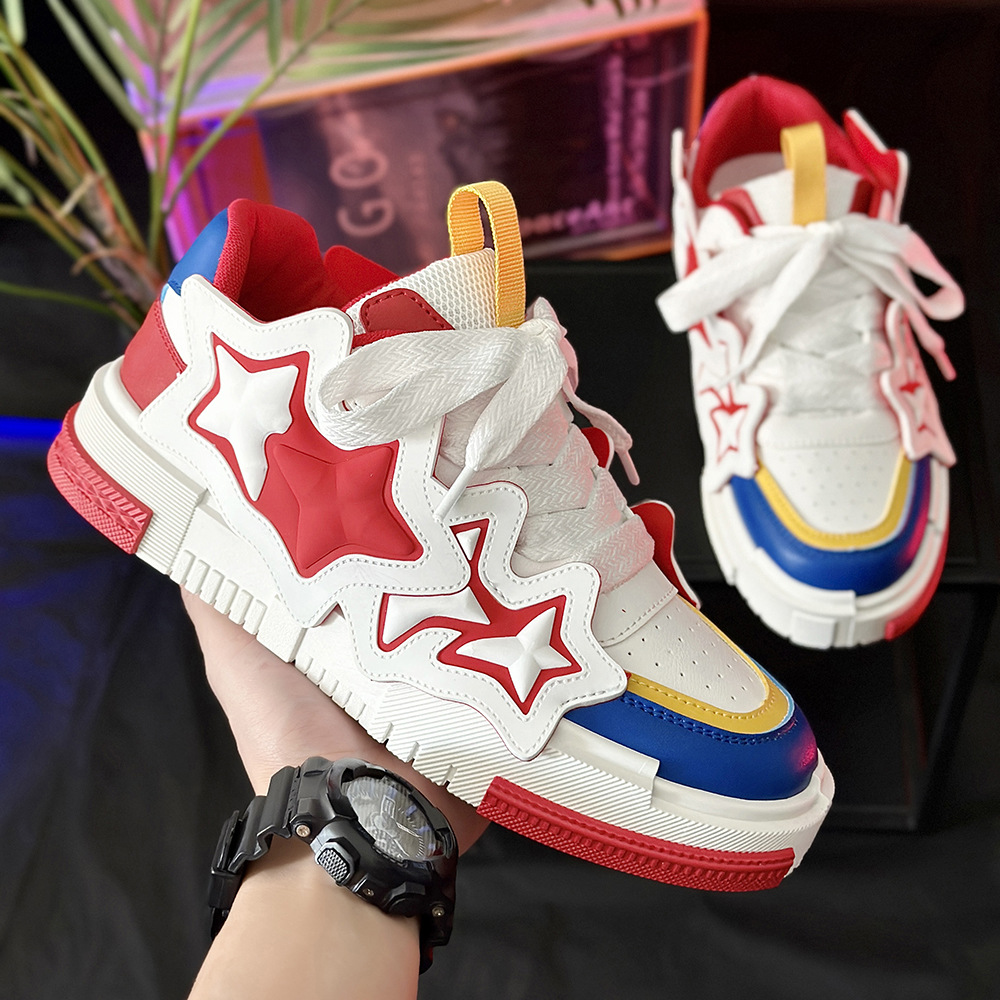 2024 Small Crowd Design Brot lässig China-Chic Skateboard Live-Übertragung neuer Herrenschuhe_voghion.com