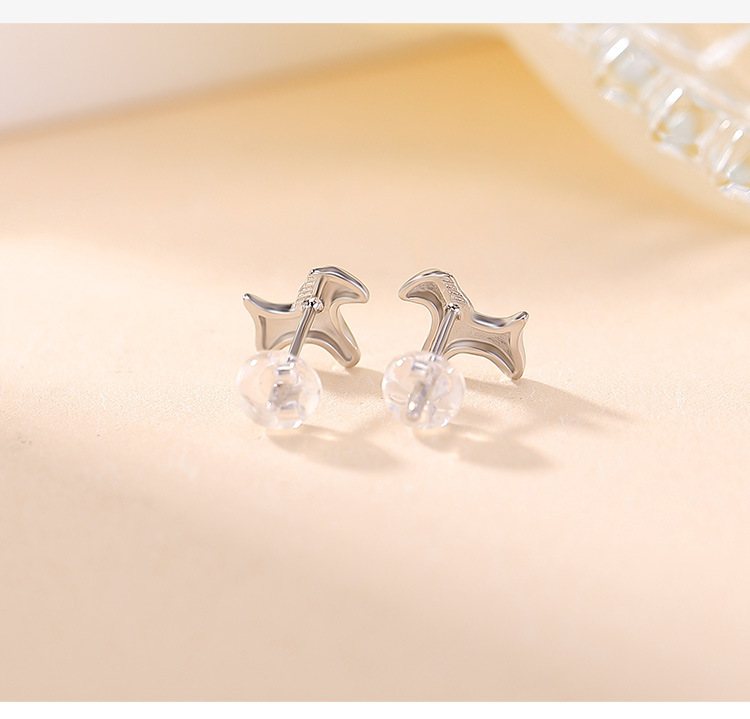Khuyên tai bạc S925 mạ vàng hình ngựa zodiac dễ thương phong cách Hàn Quốc — Loại bạc chi tiết 6