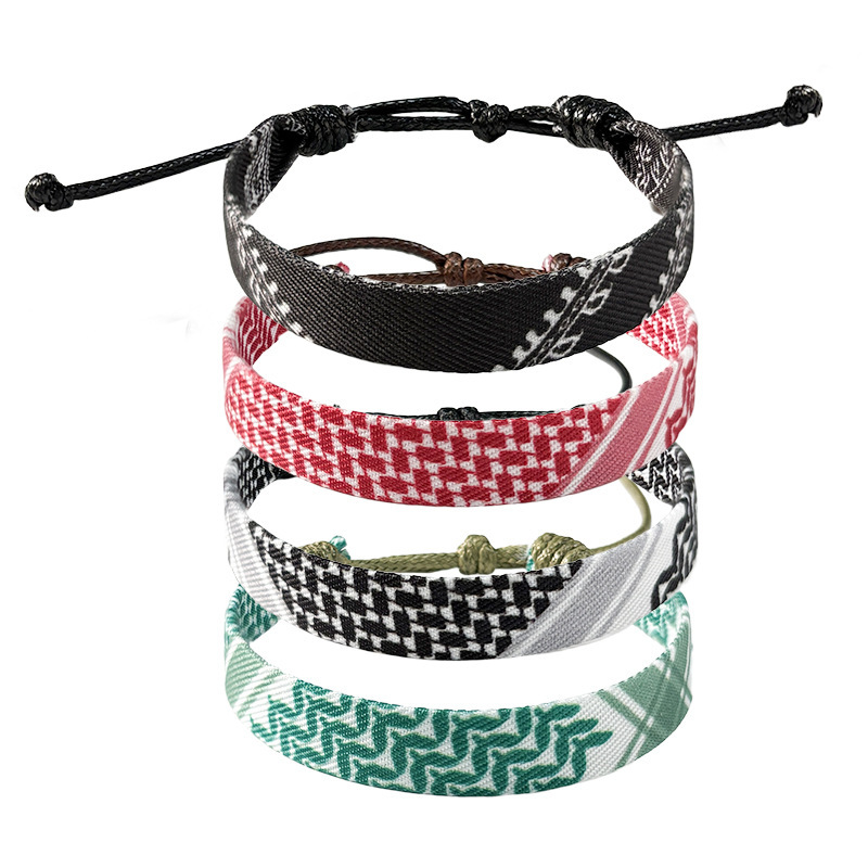 10mm Multi-Colorful Adjustable Bracelet Wristband Arabic Fabric Webbing Widened Colorfulful Stripesd Bracelet Braided Bracelet 10mm Multi-Colorful Adjustable Bracelet Wristband Arabic Fabric Webbing Widened Colorfulful Stripesd Bracelet Braided Bracelet