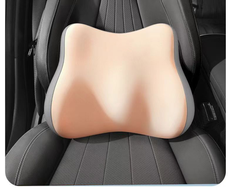Foreign Trade Unbranded Car Lumbar Support with Logo Printing, Driver's Headrest, Lumbar Backrest, Office Lumbar Cushion, Wholesale