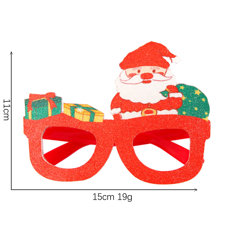 Nueva Navidad diadema gafas marco Halloween Día de San Valentín gafas de Santa Claus gafas Fiesta de Navidad