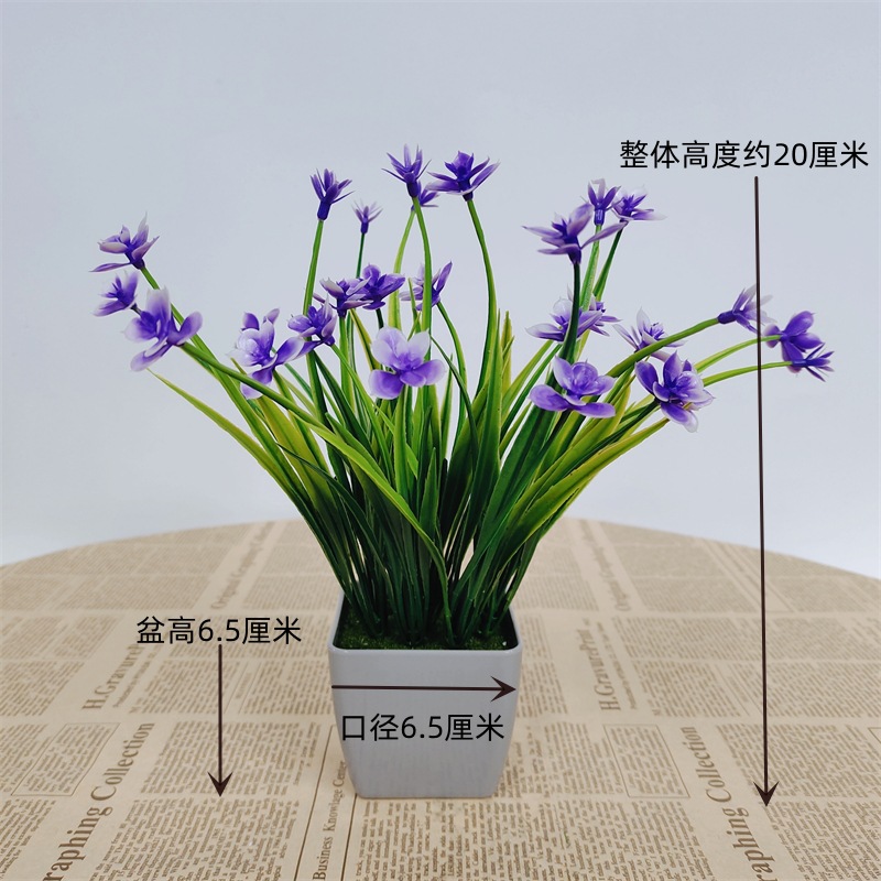 Pequeña imitación de flores falsas decoraciones de sala de estar decoración de mesa de té flores de plástico mano flores falsas plantas decoraciones