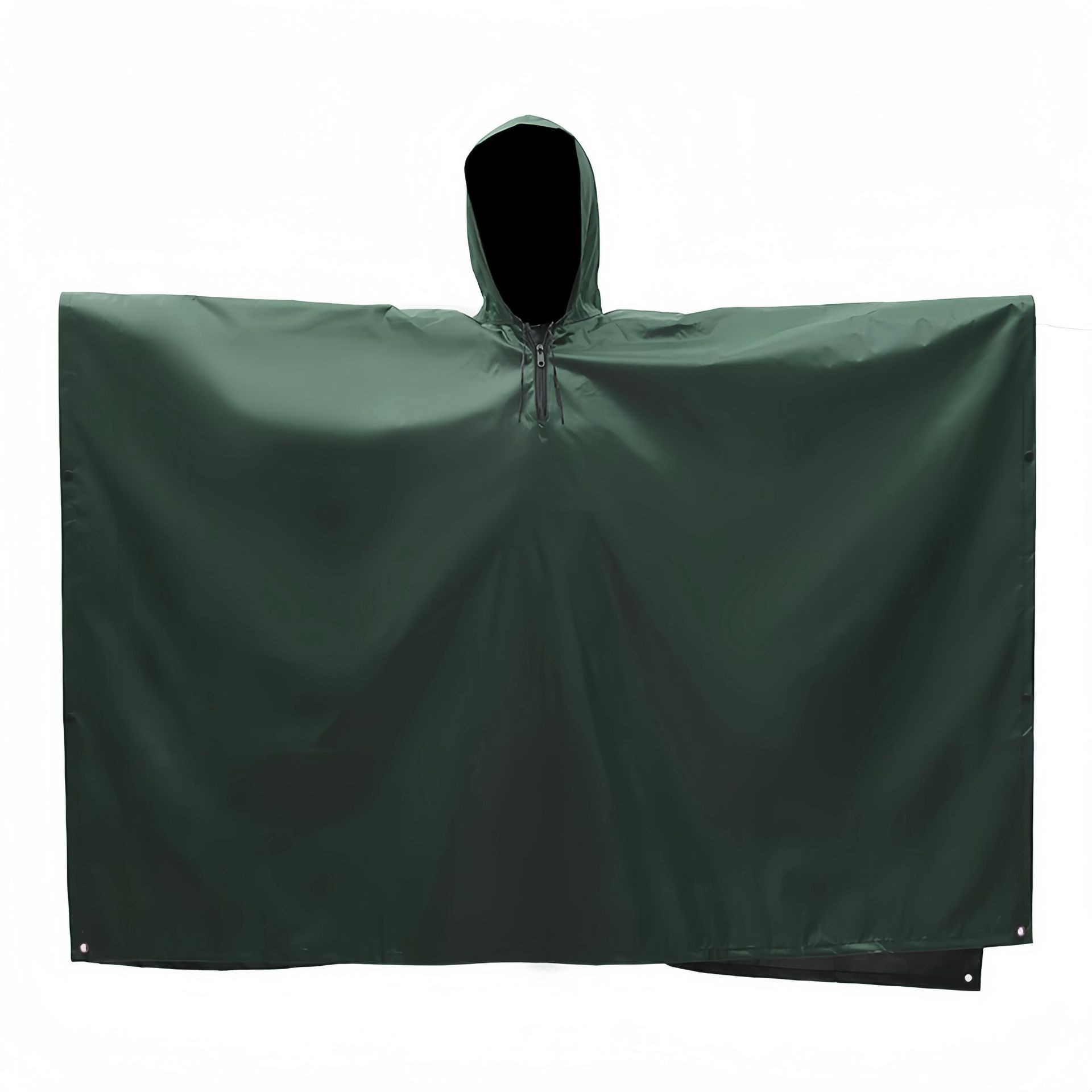 Amazon transfronterizo tres en uno capa impermeable poliéster recubierto de plata al aire libre montañismo impermeable portátil Comercio exterior capa poncho