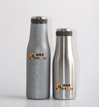 廠家大量304不銹鋼可樂瓶創意噴塑大肚水瓶商務禮品杯可印logo杯