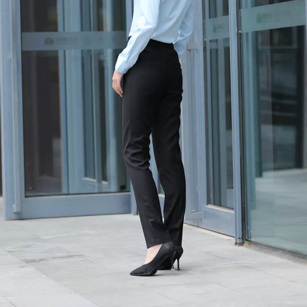 Черные брюки весна-осень, брюки- костюм slim-fit, корейский стиль, комфорт на заказ
