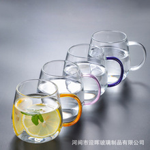 厂家供应单层耐热玻璃水杯纯手工吹制高硼硅玻璃牛奶杯家用蘑菇杯