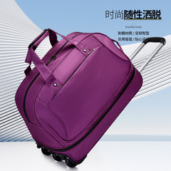 跨境新款牛津布旅行包手提多功能拉杆包可擴展大容量拖輪包袋外貿