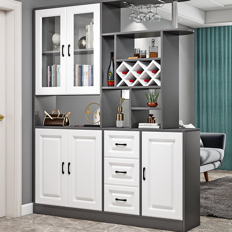 轻奢酒柜玄关柜鞋柜一体现代简约进门间厅柜子欧式客厅屏风隔断柜