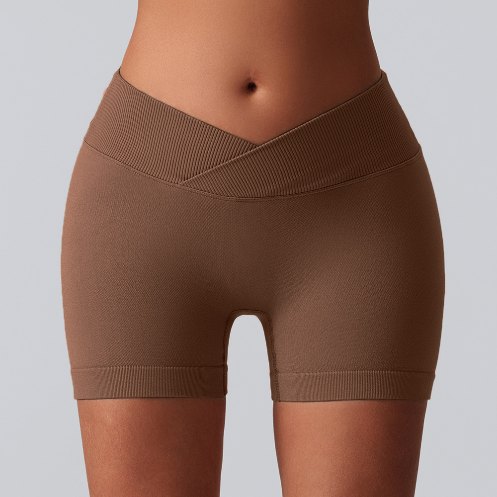 Europa y América sin costuras pantalones cortos de correr transpirables deportivos, pantalones cortos, pantalones cortos de cintura alta, pantalones cortos, pantalones cortos, pantalones cortos