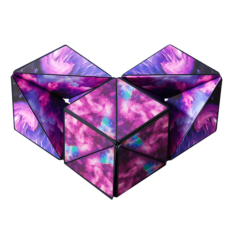 3d cubo magnético geométrico de los niños espacio pensamiento entrenador rompecabezas magnético de forma especial cambiante juguete infinito