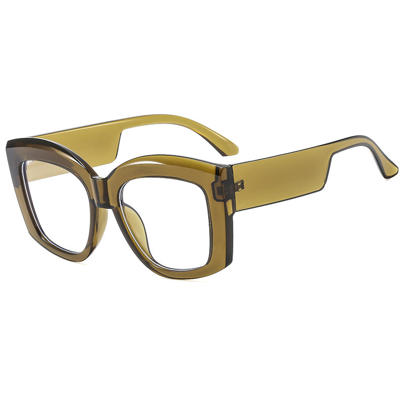 Olive green frame transparent film