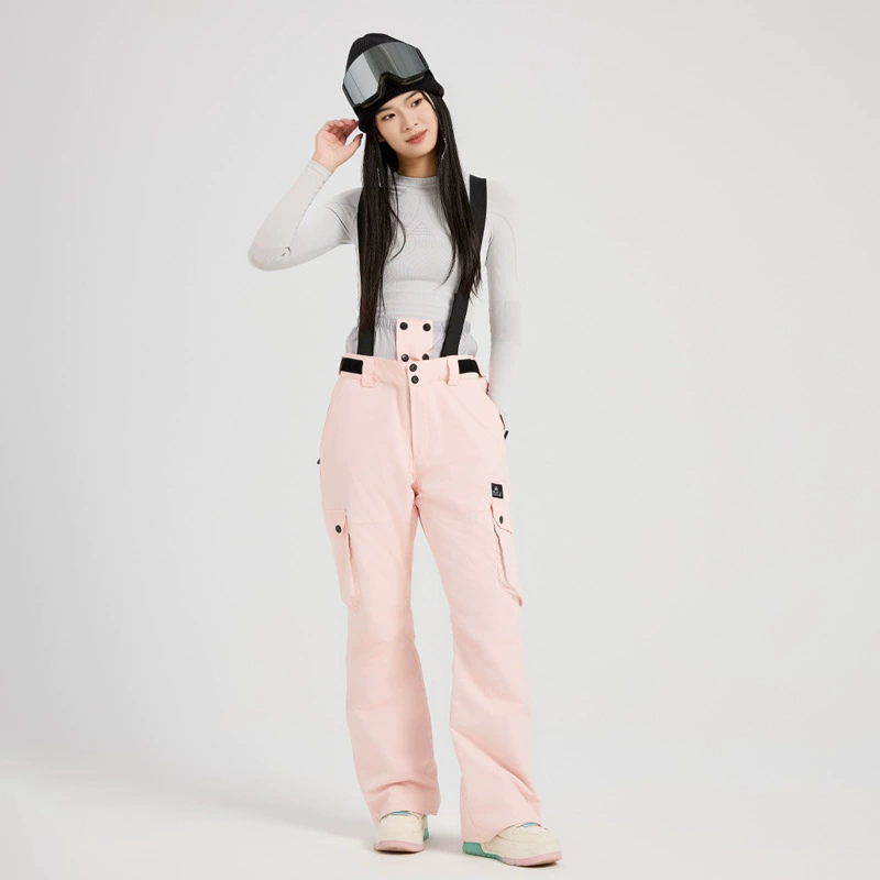 Утепленные лыжные штаны-комбинезон для женщин, для сноуборда и лыж, ветрозащитные, водонепроницаемые, с подкладкой для тепла, большие размеры, прочные, взрослые зимние штаны для мужчин.