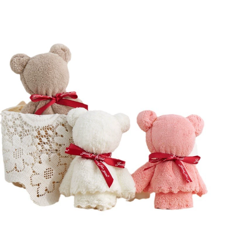 Towel, with little bears, Birthday gift, wholesale
