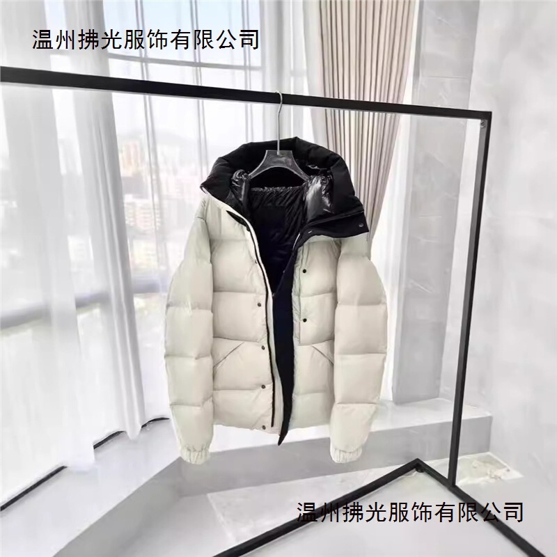 Dustproof Bag Version m Brand Madeira Moncler down Jacket Black Warrior Zipper Hooded Unisex Coat