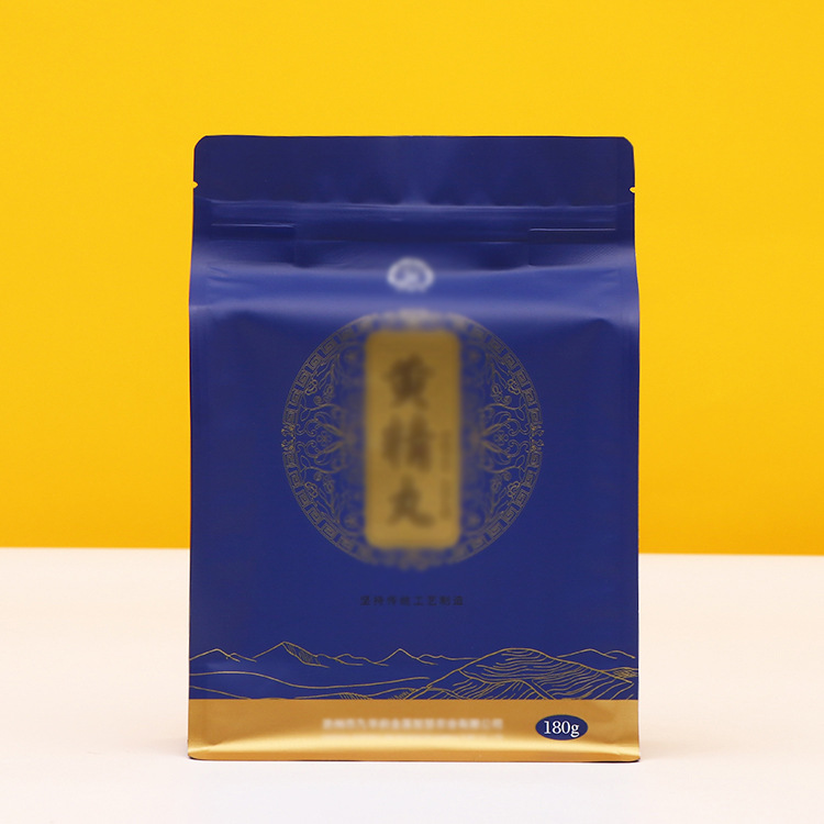 自立自封休闲食品包装袋包装袋 八边封茶叶袋加厚自封铝箔封口袋
