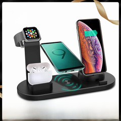 Four-in-One Wireless Charger 15W Fast Charging, Suitable for Phone, Watch, and Earphone Charging Base, Desk Stand