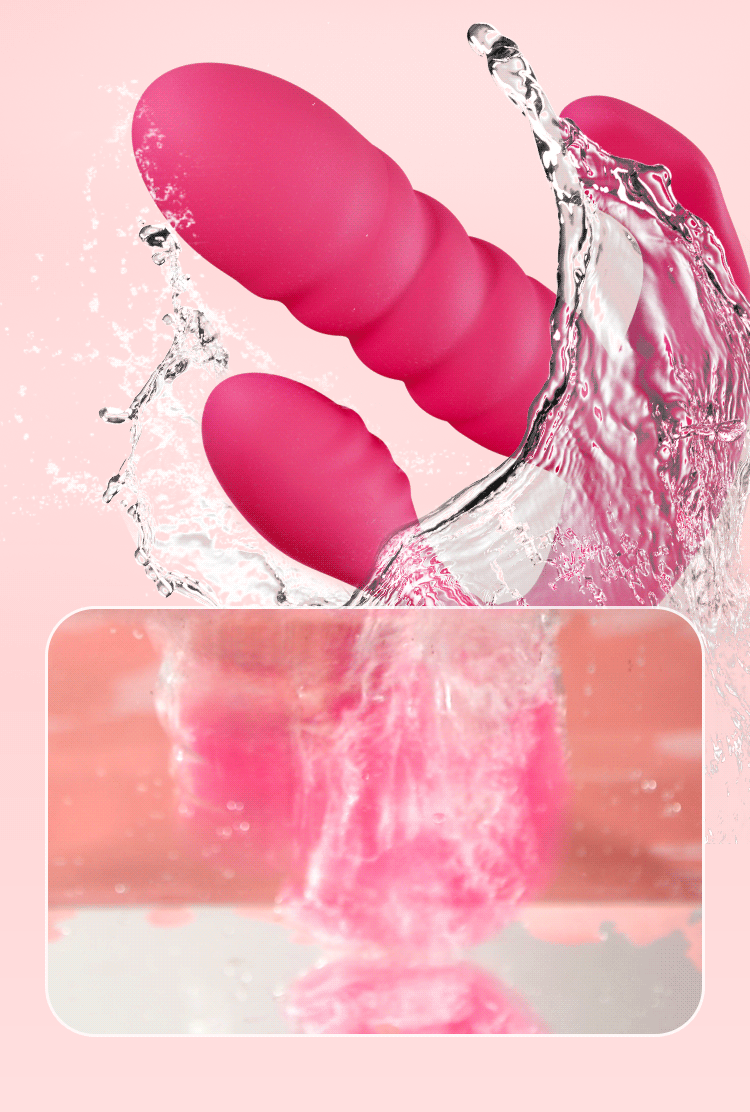 Telescopic Wearable Vibrating Egg with Remote Control and Silicone Body — detail image 20