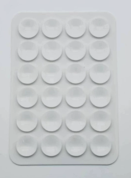 Silicone Phone Holder Pad — Double-Sided Non-Slip Rectangular Adhesive Grip, 8×5.5×0.25 cm