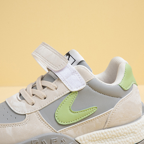 Spring and autumn new outdoor casual sneakers, fashionable wear-resistant running shoes, comfortable velcro sneakers, campus