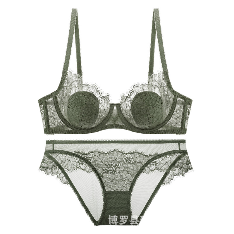 Personalizado en fábrica, pechos grandes, ropa interior pequeña, encaje fino de talla grande, tentación sexy, sujetador con anillo de acero, sujetador