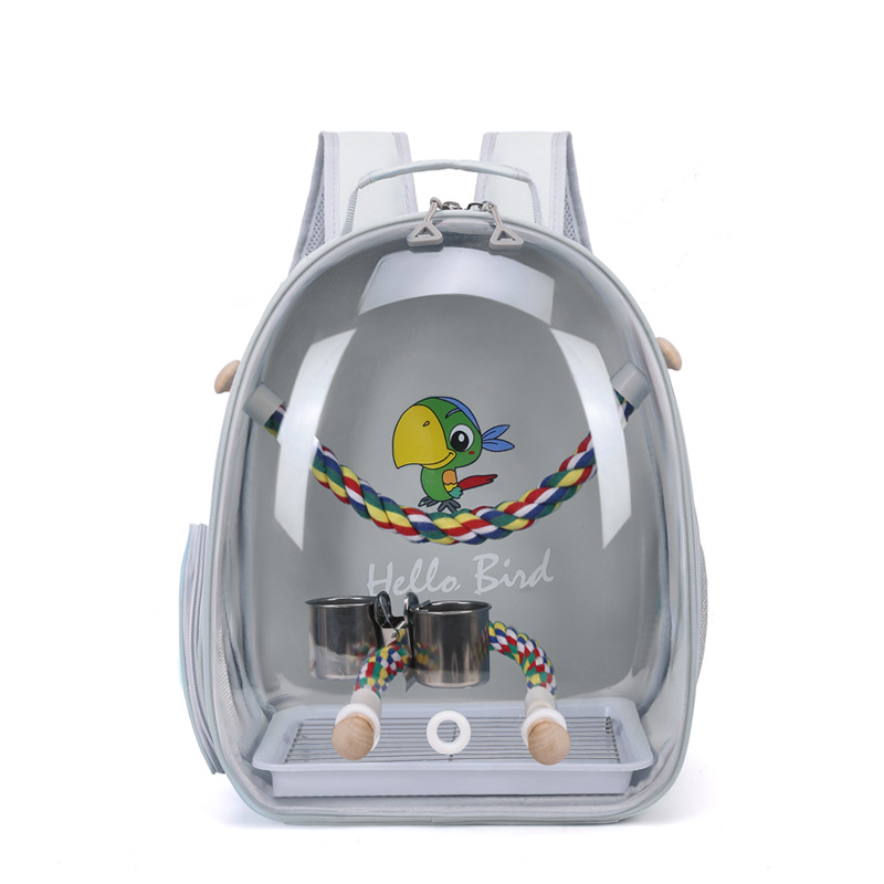 Hola novia bolsa de pájaros bolsa de loros bolsa de hombro mochila porosa transpirable portátil máquina de almacenamiento de cenizas piel de tigre de xuanfeng
