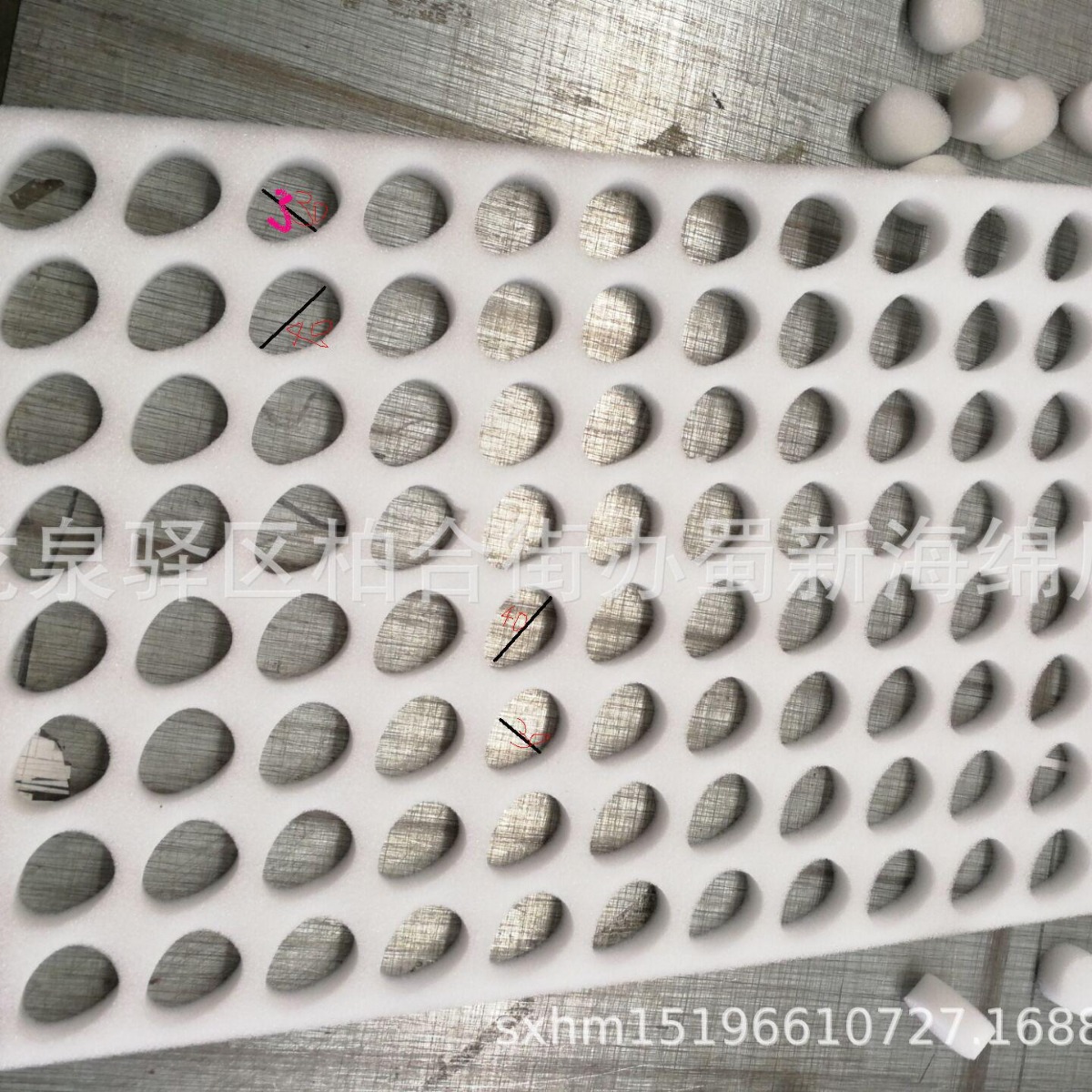 厂家供应草莓包装海绵/心型草莓海绵/礼盒草莓包装/66枚77枚海绵