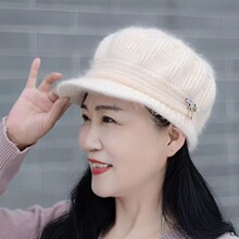 秋冬季新款中老年人帽子女加绒加厚南瓜帽保暖妈妈帽老太太防寒帽
