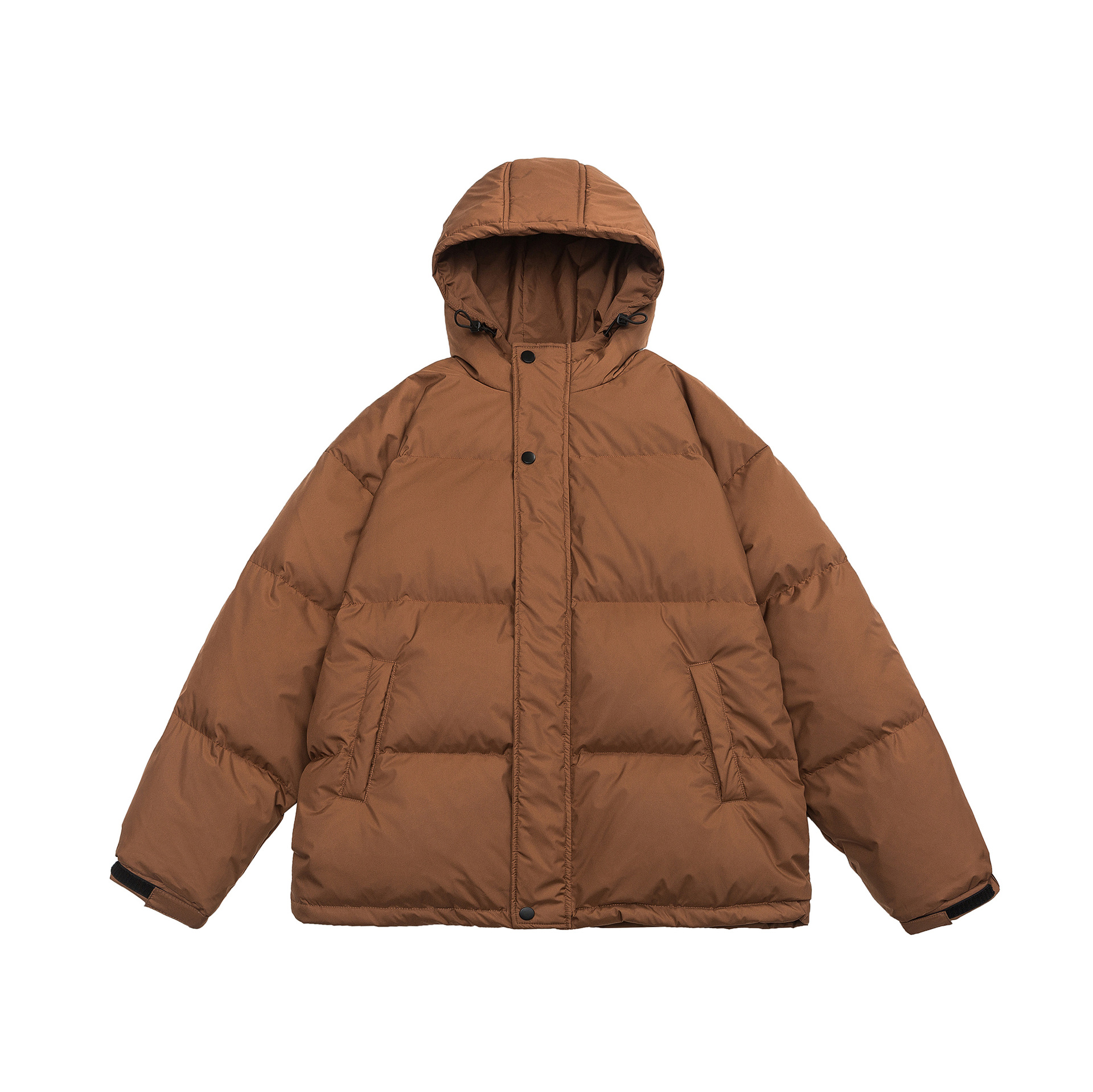 Tide de luz nacional tres prevención de 90 blanco chaqueta corta encapuchada hombre y mujer invierno frío pareja abrigo cálido