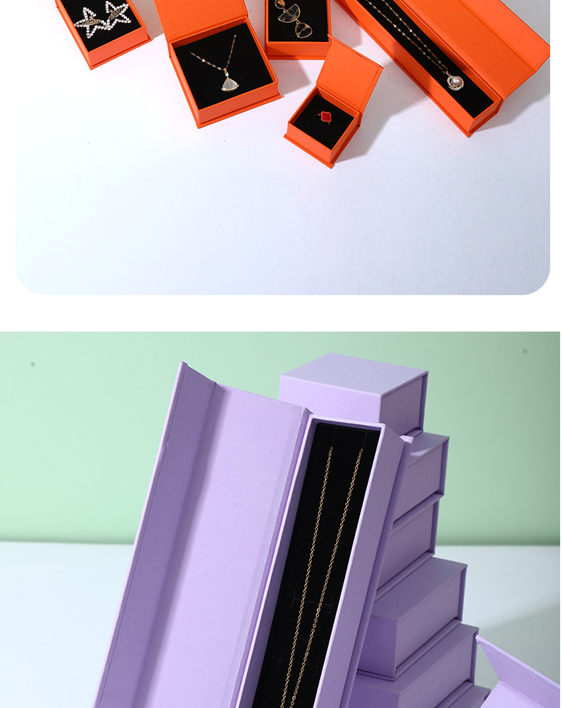 1 Piece Quantity Holiday, Banquet, Selfie Occasion 1 Piece Cardboard Casual Elegant Lady Holiday Banquet Selfie Solid Color Jewelry Boxes