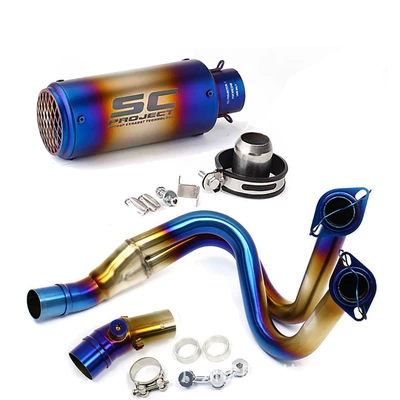 Exhaust Pipe Front — Motorcycle exhaust pipe - full-set-f