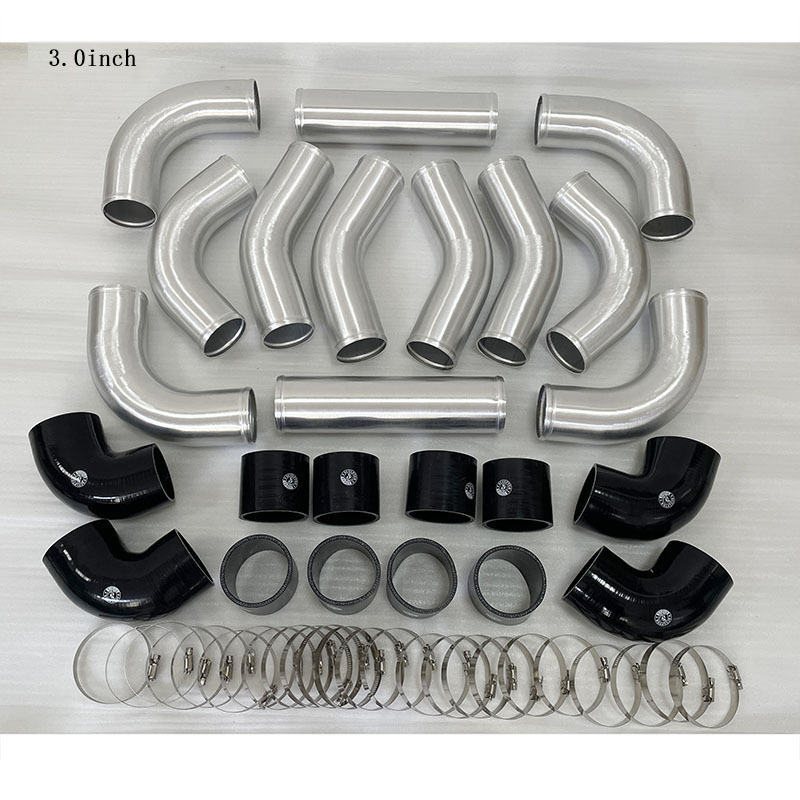 Aluminum Turbo Intercooler, Car Modification, Intercooler Pipe, Intake Manifold, Intercooler Pipe Aluminum Pipe Eight-Piece Set