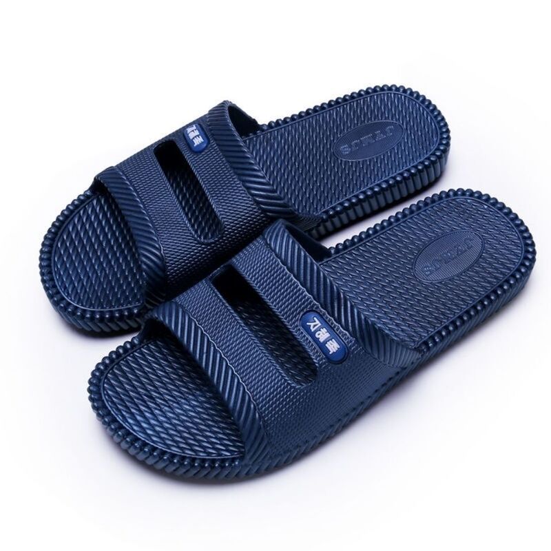 Men's Slippers Red Indoor Home Soft Bottom Bathroom Bath Non-Slip Bedroom Middle-Aged and Elderly Large Size Slippers
