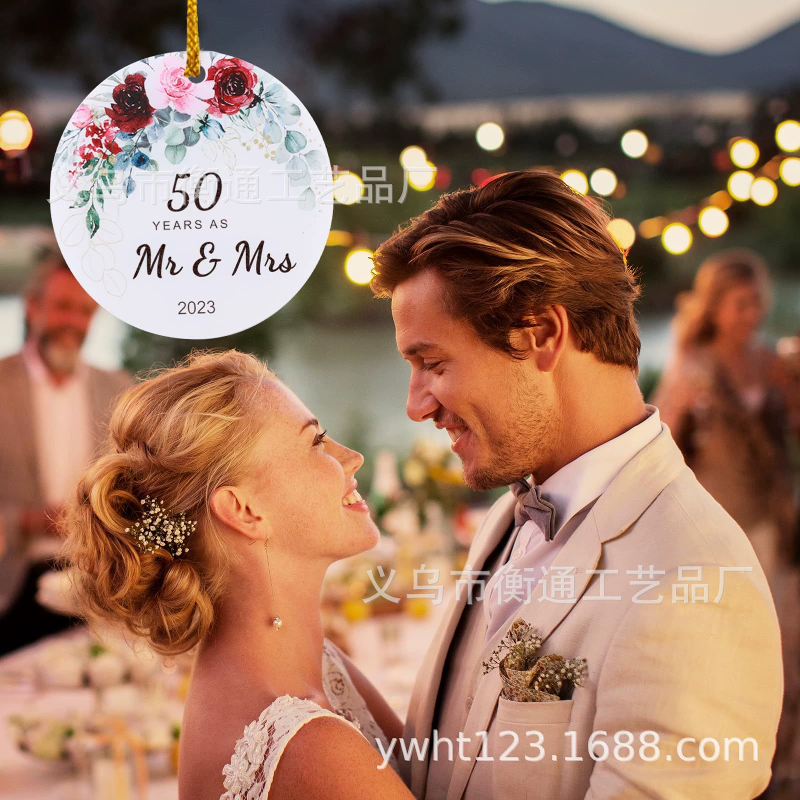 Трансграничные керамические изделия Украшения на годовщину свадьбы Пара День Святого Валентина Свадебные подарки Рождественский кулон Подвеска