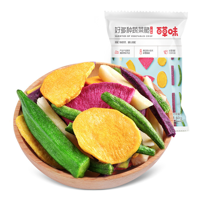 百草味総合野菜乾燥60g什錦混合果物野菜脆性レジャー間食果物乾燥軽食|undefined