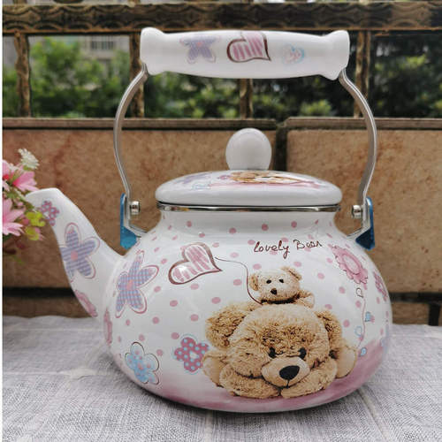 Factory price sale enamel 2.5l Turkish teapot enamel cold kettle enamel kettle kettle aliexpress supply