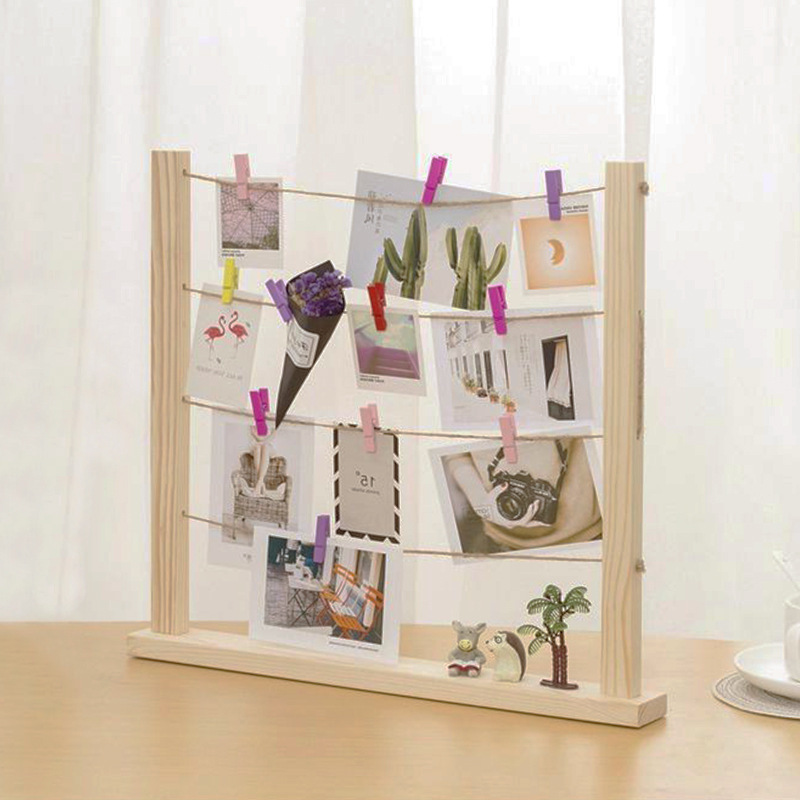 Kindergarten Works Stall Handmade Painting Photo Display Stand Desktop Stall Wooden Jewelry Storage Rack Kindergarten Works Stall Handmade Painting Photo Display Stand Desktop Stall Wooden Jewelry Storage Rack