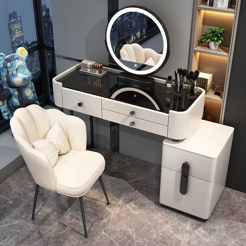 2025 New Master Bedroom Dresser Solid Wood Light Luxury High-End Cupboard Integrated Dresser Bedroom Dresser