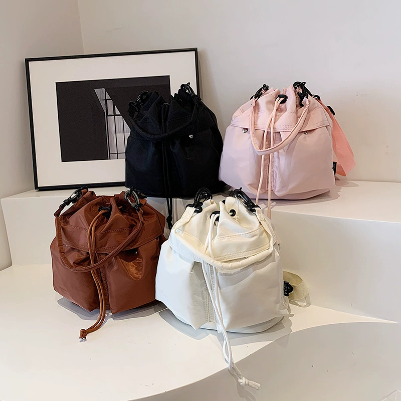 Summer backpack, shoulder bag, one-shoulder bag, oxford cloth, drawstring