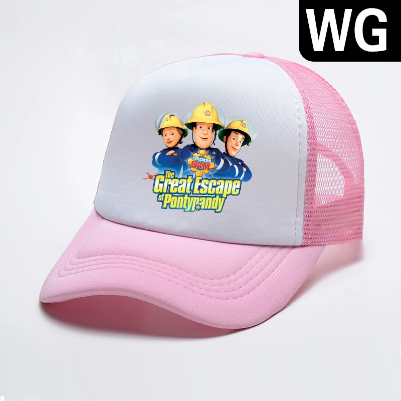 2021 Fashion New Fireman Sam Cartoons Kids Adjustable Baseball Cap Children Boys Girls Mesh Hat Baby Sun Hat boots baby accessories	